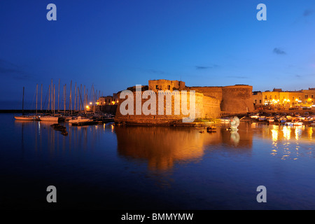 Gallipoli. L'Italia. Castello angioino-aragonese. Foto Stock