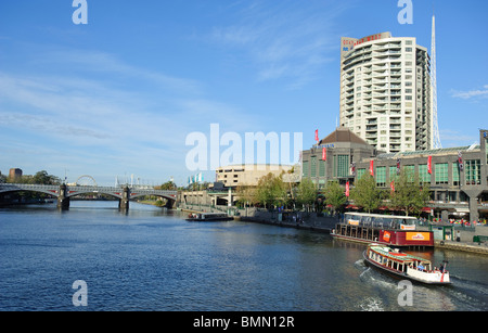 Melbourne vista del Fiume Yarra Foto Stock