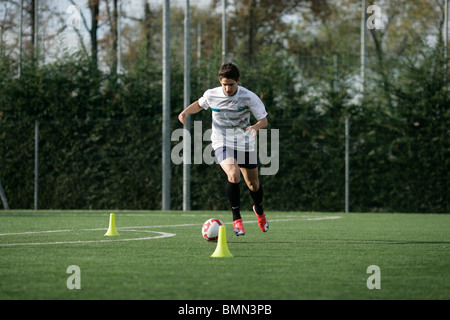 Pato brasiliano della star del football Training Camp Foto Stock