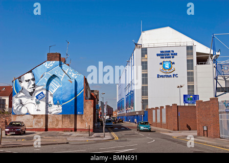 Goodison Park Liverpool home di Everton football club. Foto Stock