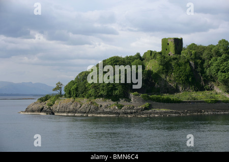 Dunollie castello vicino a Oban a nord-ovest della Scozia Foto Stock