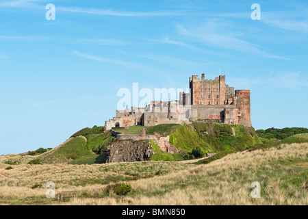 Il castello di Bamburgh, Northumberland, Regno Unito. Foto Stock