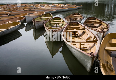 Barche in Bois de Boulogne, Parigi Foto Stock