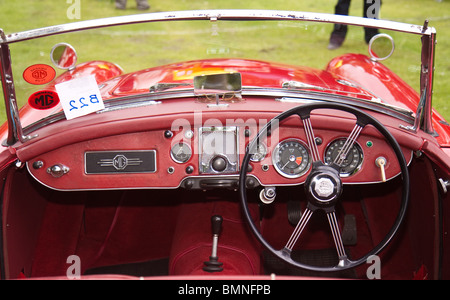 Cruscotto in una SMG classic auto sportiva Foto Stock