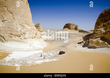 White Desert. Deserto del Sahara. Egitto Foto Stock