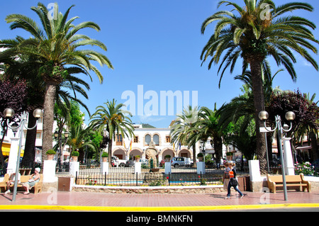 Ajuntament, Plaça d'Espanya, Santa Eulària des Riu, Ibiza, Isole Baleari, Spagna Foto Stock