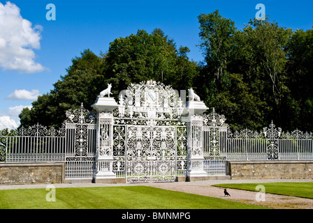 Europa, Regno Unito, Galles, Clwyd, Chirk Castle Gate Foto Stock