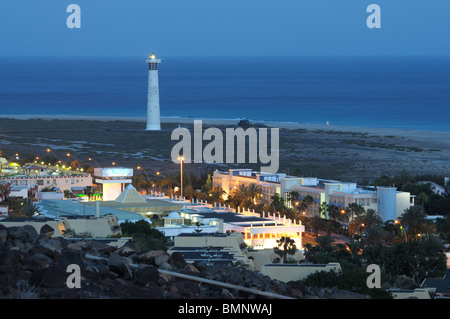 Costa a Jandia Playa di notte. Isole Canarie Fuerteventura, Spagna Foto Stock