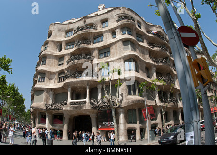 Casa Mila Barcellona Foto Stock