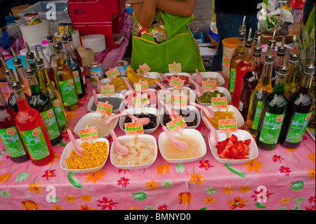 "Il Festival tailandese Londra', Asian Food Festival, UK, cucina Thai e degustazione del cibo Foto Stock
