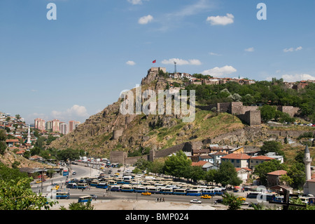 La stazione di autobus vecchio Ankara Turchia Cittadella città turca della città Foto Stock