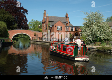 Il fiume Soar, Barrow su Soar, Leicestershire, England, Regno Unito Foto Stock