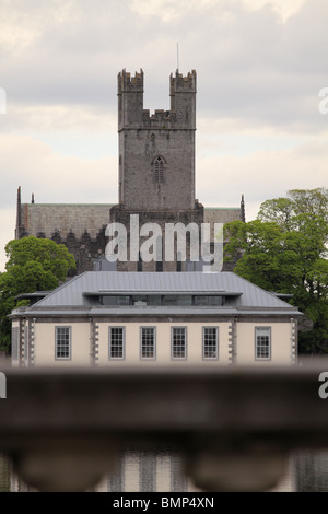 Città di Limerick Casa Corte, con la Cattedrale di St Mary in background, Rep dell'Irlanda. Foto Stock