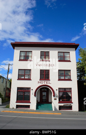 Van Gilder hotel ; Seward ; Kenai Peninsula borough ; Alaska ; U.S.A. Stati Uniti d'America Foto Stock