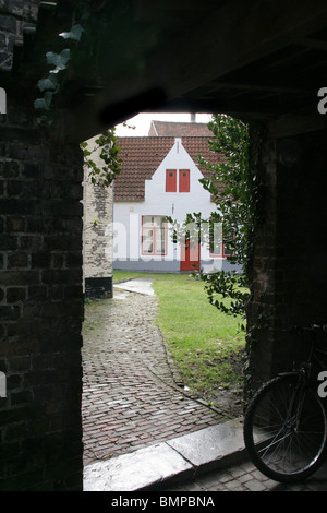 Lodge sociale a Bruges, Fiandre, in Belgio. L'Europa. Foto Stock