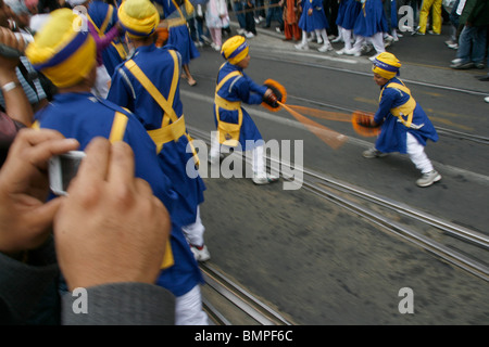 La religione sikh vaisakhi festival di Roma Italia 2010 Foto Stock