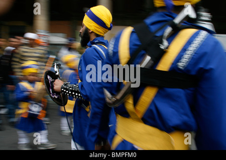 La religione sikh vaisakhi festival di Roma Italia 2010 Foto Stock