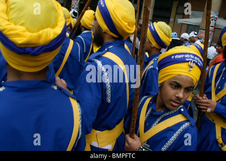 La religione sikh vaisakhi festival di Roma Italia 2010 Foto Stock