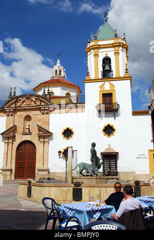 Centro parrocchiale (centro parroquial), Plaza de Socorro, Ronda, provincia di Malaga, Andalusia, Spagna, Europa occidentale. Foto Stock