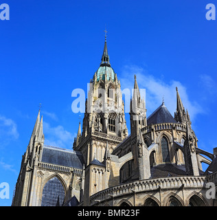 Cattedrale di Bayeux, Bayeux, dipartimento di Calvados, Bassa Normandia, Francia Foto Stock