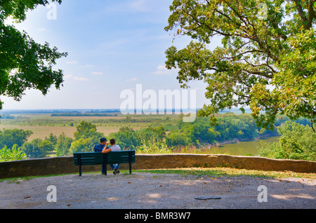 Godendo della vista Foto Stock