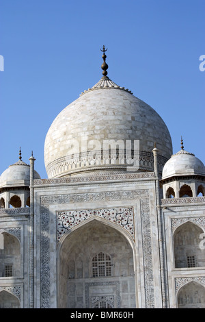 Il Taj Mahal close-up vista anteriore Foto Stock