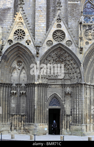 Cattedrale di Bayeux, Bayeux, dipartimento di Calvados, Bassa Normandia, Francia Foto Stock