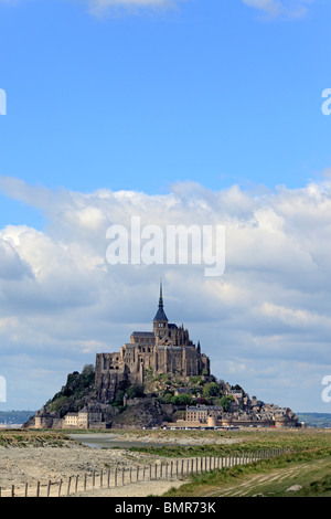 Mont Saint-Michel, Manche department, Bassa Normandia, Francia Foto Stock
