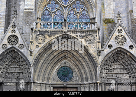 Cattedrale di Bayeux, Bayeux, dipartimento di Calvados, Bassa Normandia, Francia Foto Stock