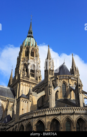 Cattedrale di Bayeux, Bayeux, dipartimento di Calvados, Bassa Normandia, Francia Foto Stock