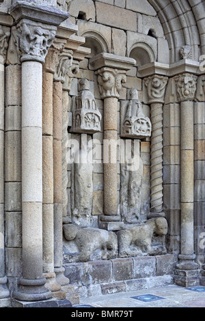 San Salvatore chiesa, Dinan, Cotes-d'Armor dipartimento, Brittany, Francia Foto Stock
