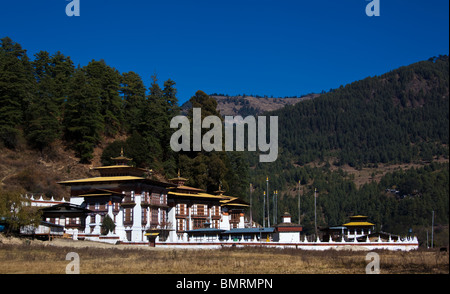 Lhakang Kurjey monastero Bumthang Bhutan Foto Stock