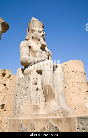 Il re Ramessee 11 come visto al tempio di Luxor Foto Stock