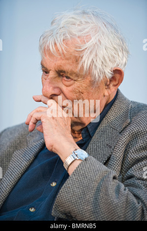 Poeta gallese Dannie abside raffigurato a Hay Festival 2010 Hay on Wye Powys Wales UK Foto Stock