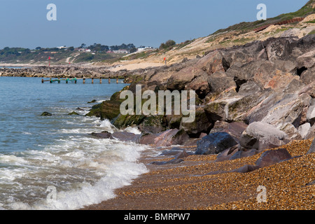 Rock pennelli di pietra mare difese a Cinisello Balsamo Foto Stock