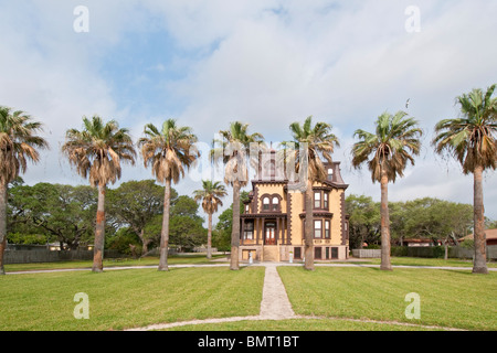 Texas, Rockport - Fulton, Fulton Mansion sito storico dello stato completato, 1877, francese stile Secondo Impero Foto Stock