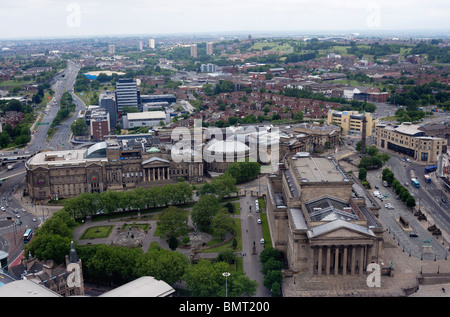 San Georges Hall e Liverpool Musei e galleria d'arte. Foto Stock