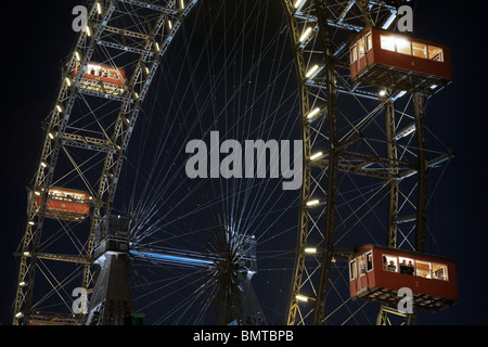 Ruota panoramica Riesenrad di Vienna, Austria Foto Stock