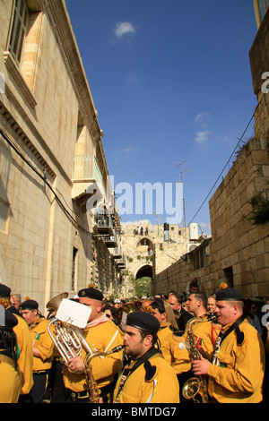 Israele, Gerusalemme, Domenica delle Palme processione Foto Stock