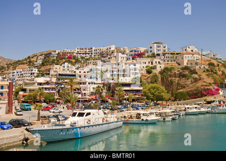 Creta Agia Galini Porto e paese Foto Stock