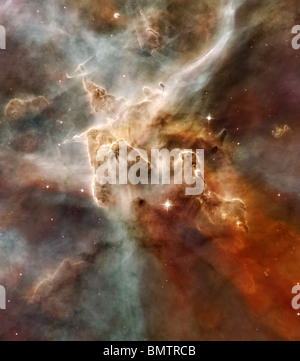 Versione avanzata della Carina Nebula photographd dal Telescopio Spaziale Hubble. Si prega di credito la Nasa Foto Stock