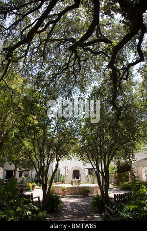 Cortile del governatore spagnolo del Palazzo di San Antonio Texas USA Foto Stock