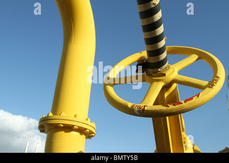 Kobe pianta di biogas. Oggi il gas viene utilizzato in una stazione di benzina per rifornire i veicoli a gas Foto Stock