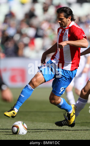 ROQUE SANTA CRUZ SLOVACCHIA V PARAGUAY lo Stadio Free State BLOEMFONTEIN SUD AFRICA 20 Giugno 2010 Foto Stock