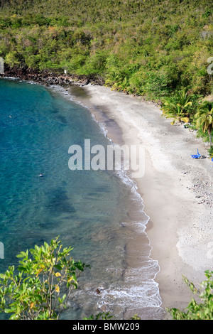 Caraibi, St Lucia, Anse Cochon Beach Foto Stock