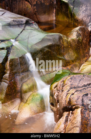 Glen Etive Scozia cascata dettaglio Foto Stock