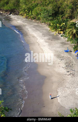 Caraibi, St Lucia, Anse Cochon Beach Foto Stock