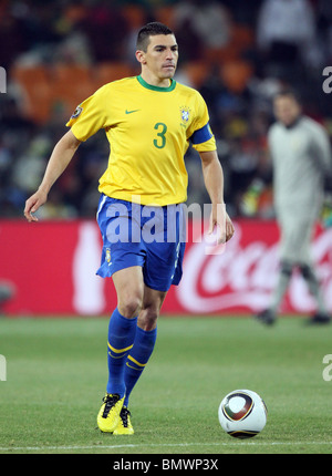 LUCIO BRASILE V COSTA D AVORIO SOCCER CITY Johannesburg Sudafrica 20 Giugno 2010 Foto Stock