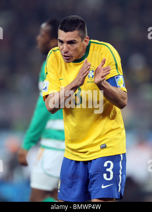 LUCIO BRASILE V COSTA D AVORIO SOCCER CITY Johannesburg Sudafrica 20 Giugno 2010 Foto Stock