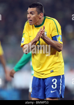 LUCIO BRASILE V COSTA D AVORIO SOCCER CITY Johannesburg Sudafrica 20 Giugno 2010 Foto Stock